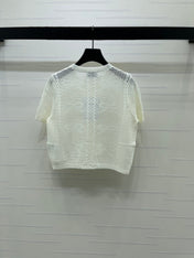 CHANEL 26S OPENWORK KNIT CARDIGAN 1333