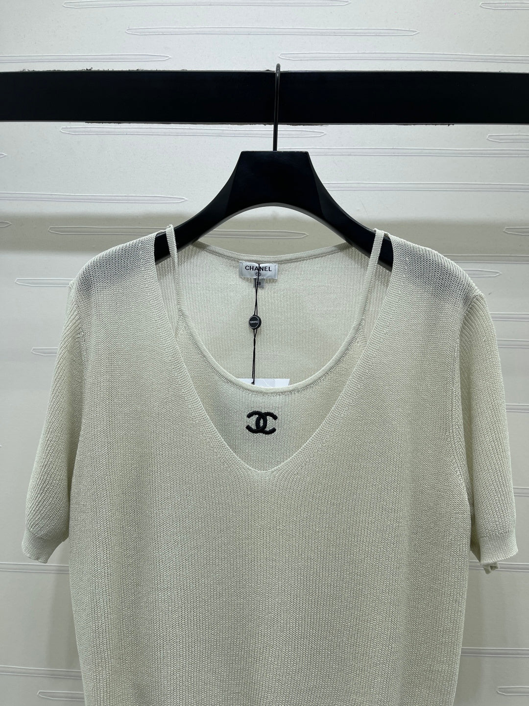CHANEL 26S SHORT-SLEEVE KNIT TOP 1332