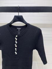 CHANEL 26S SHORT-SLEEVE KNIT TOP 1331