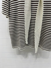 CHANEL 26S STRIPED KNIT TOP WITH SHOULDER TIE 1326