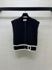 CHANEL 26S CONTRAST KNIT VEST 1324
