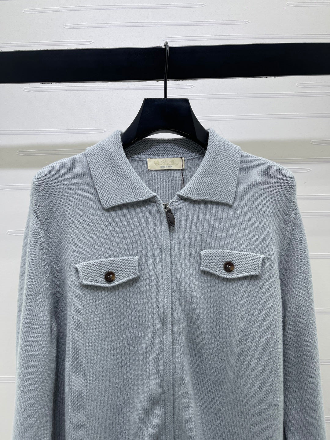 LORO PIANA 26S ZIP-UP KNIT JACKET 885