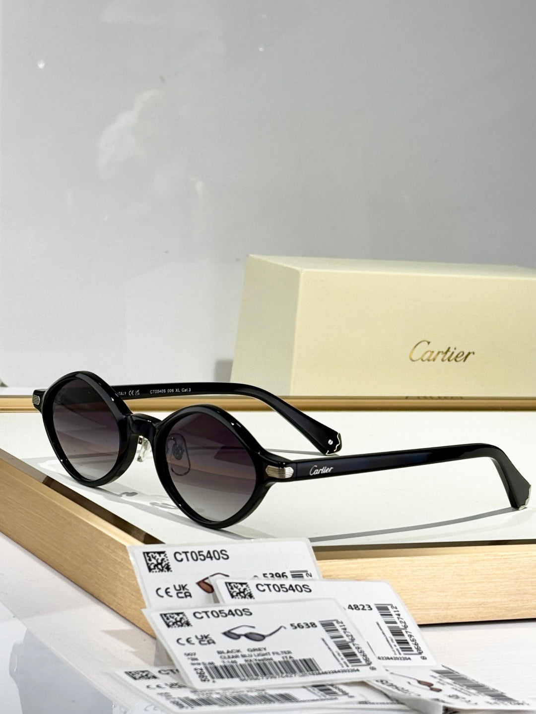 PREMIÈRE GEOMETRIC FRAME SUNGLASSES CT0540S IN ACETATE