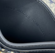 DIOR 25S 30 MONTAIGNE CARD HOLDER 10 IN BLACK OBLIQUE JACQUARD CANVAS