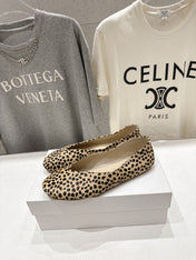 THE ROW 26S BALLET FLATS IN SPOTTED CALF HAIR