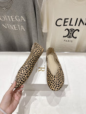 THE ROW 26S BALLET FLATS IN SPOTTED CALF HAIR