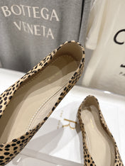 THE ROW 26S BALLET FLATS IN SPOTTED CALF HAIR