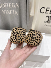 THE ROW 26S BALLET FLATS IN SPOTTED CALF HAIR