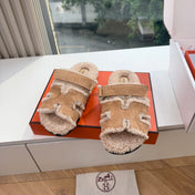HM 26S SANDAL IN BEIGE WOOL AND CARAMEL BROWN SUEDE