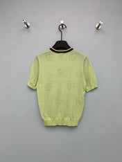 GUCCI 26S SHORT-SLEEVE KNIT SWEATER 389