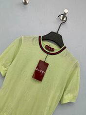 GUCCI 26S SHORT-SLEEVE KNIT SWEATER 389