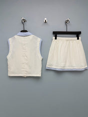 MIUMIU 26S TOP AND SKIRT SET STYLE 1083