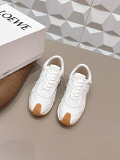 LOEWE 26S FLOW RUNNER SNEAKER IN WHITE DENIM