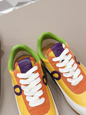 LOEWE 26S FLOW RUNNER SNEAKER IN MULTICOLOR CALFSKIN AND SUEDE STYLE 5