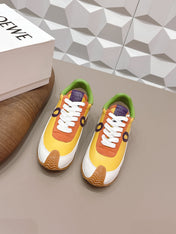 LOEWE 26S FLOW RUNNER SNEAKER IN MULTICOLOR CALFSKIN AND SUEDE STYLE 5