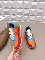 LOEWE 26S FLOW RUNNER SNEAKER IN MULTICOLOR SUEDE AND CALFSKIN