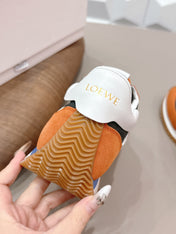 LOEWE 26S FLOW RUNNER SNEAKER IN RUST BROWN SUEDE AND WHITE CALFSKIN