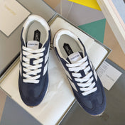 TOM FORD 26S SNEAKERS IN NAVY BLUE SUEDE