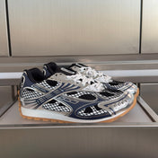 BOTTEGA VENETA 26S SNEAKERS IN DARK BLUE GREY AND SILVER TPU MATERIAL