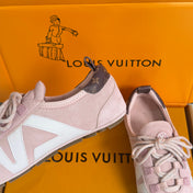 LV 26S SNEAKERINA SNEAKERS IN LIGHT PINK SUEDE
