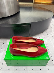BOTTEGA VENETA 26S BALLET FLATS IN RED CALFSKIN