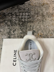 CELINE 26S SNEAKER IN LIGHT GREY SUEDE