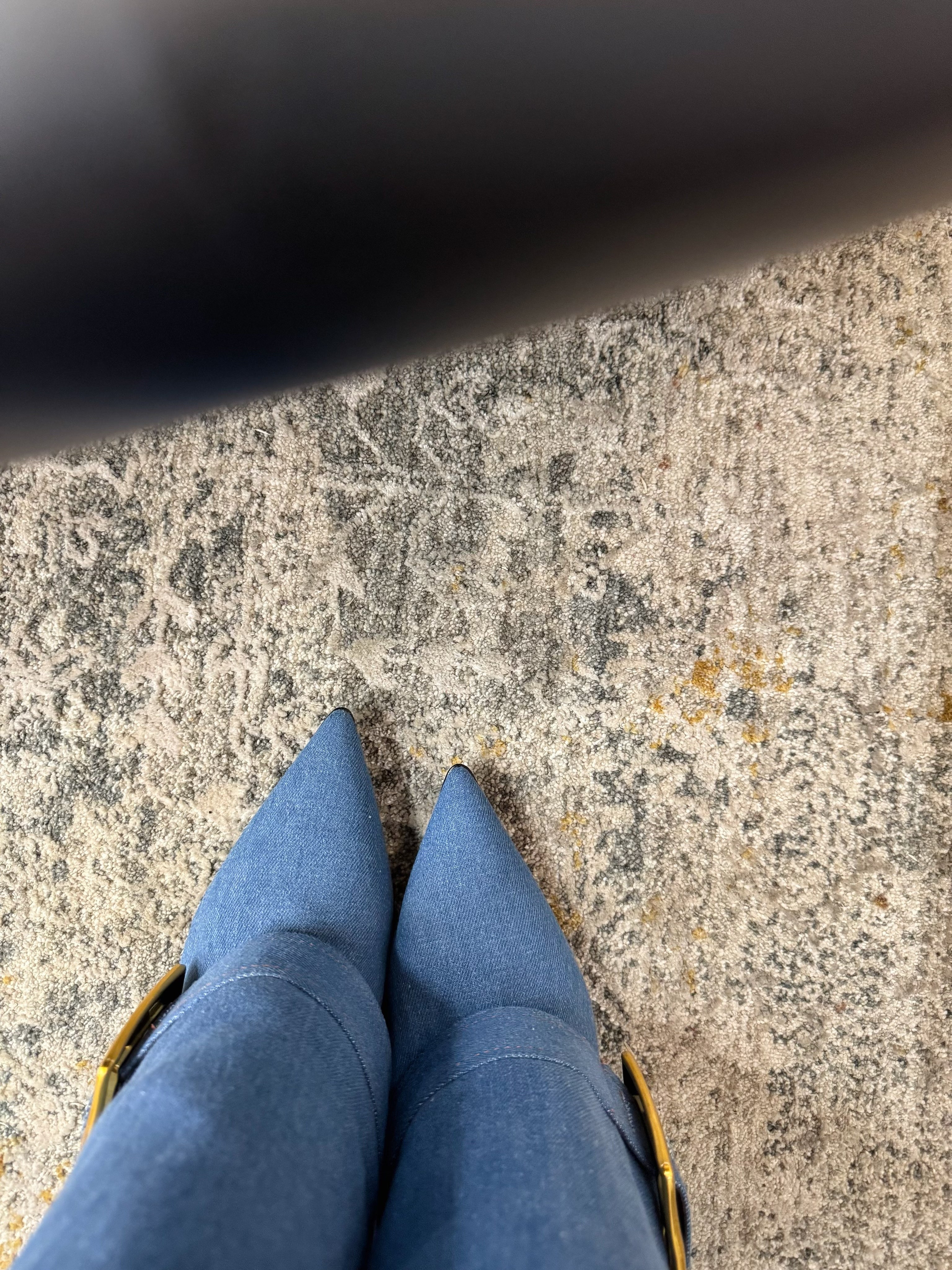 BALMAIN 26S BOOT 85 MM IN BLUE DENIM