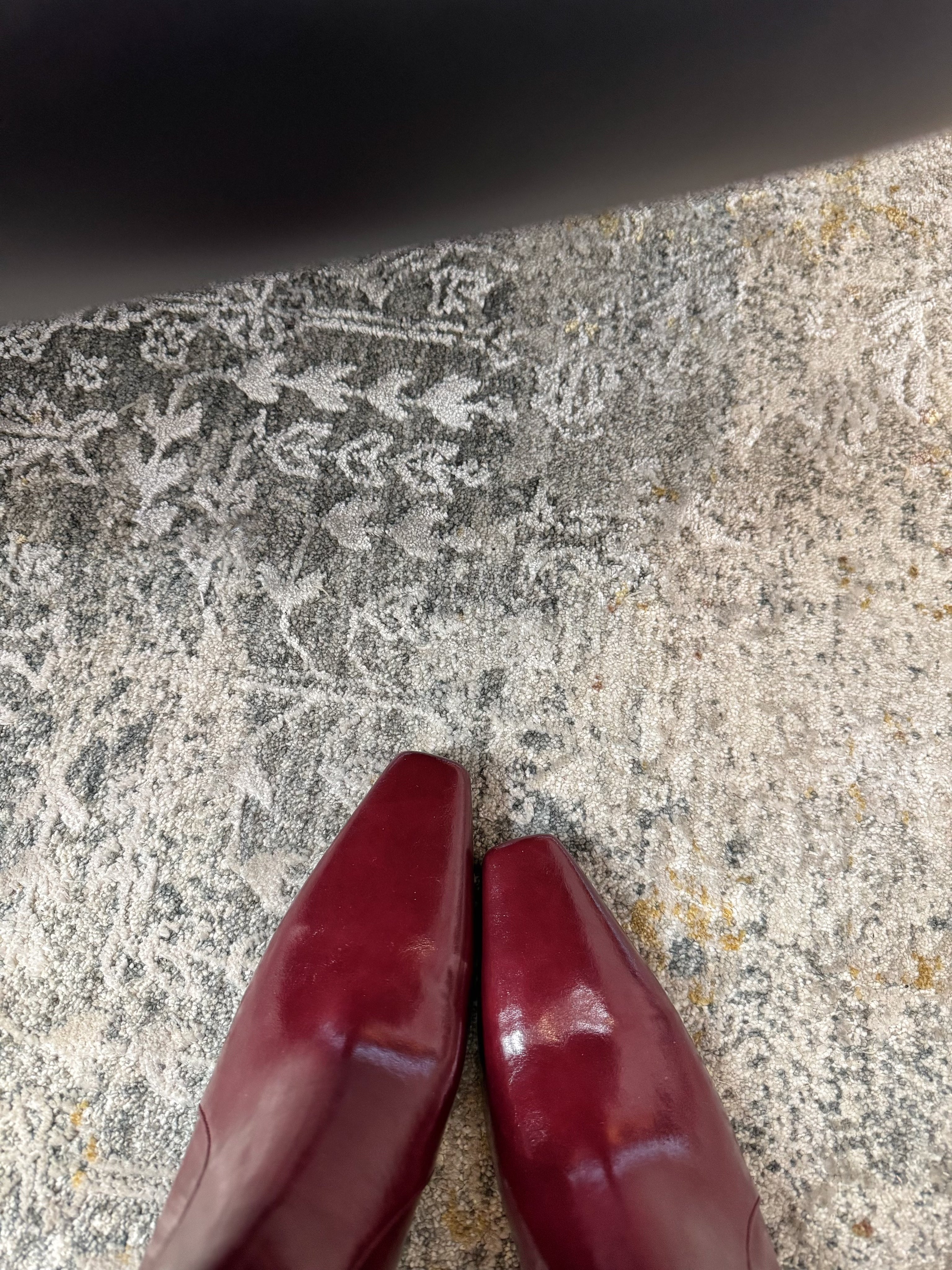 YSL 26S ANKLE BOOTS 70 MM IN DARK RED SHINY CALFSKIN