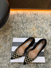 AQUAZZURA 26S BELGRAVIA PUMPS 100 MM IN GOLD AND BLACK SUEDE