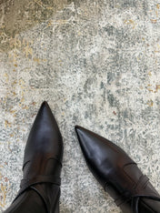 HM 26S KNEE-HIGH BOOTS 35 MM IN BLACK CALFSKIN