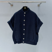 CHANEL 26S SHORT-SLEEVE STAND COLLAR JACKET 888