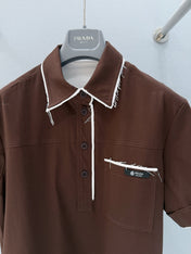 PRADA 26S SHORT SLEEVED POLO SHIRT 808