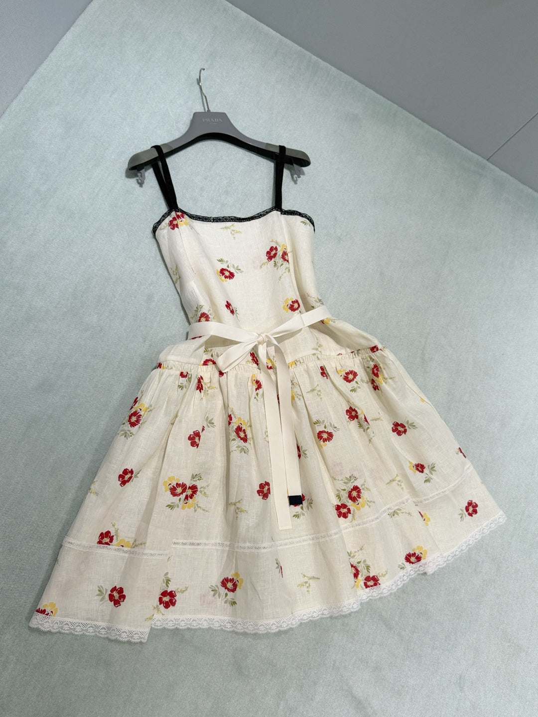PRADA 26S FLORAL SPAGHETTI STRAP DRESS STYLE 992