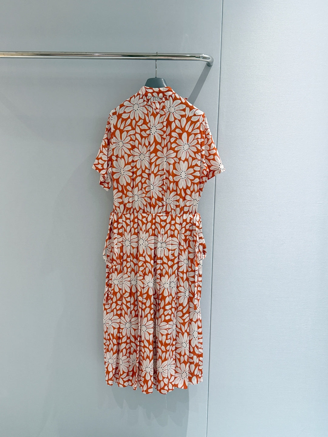 PRADA 26S PRINTED PLEATED DRESS STYLE 987