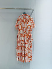 PRADA 26S PRINTED PLEATED DRESS STYLE 987