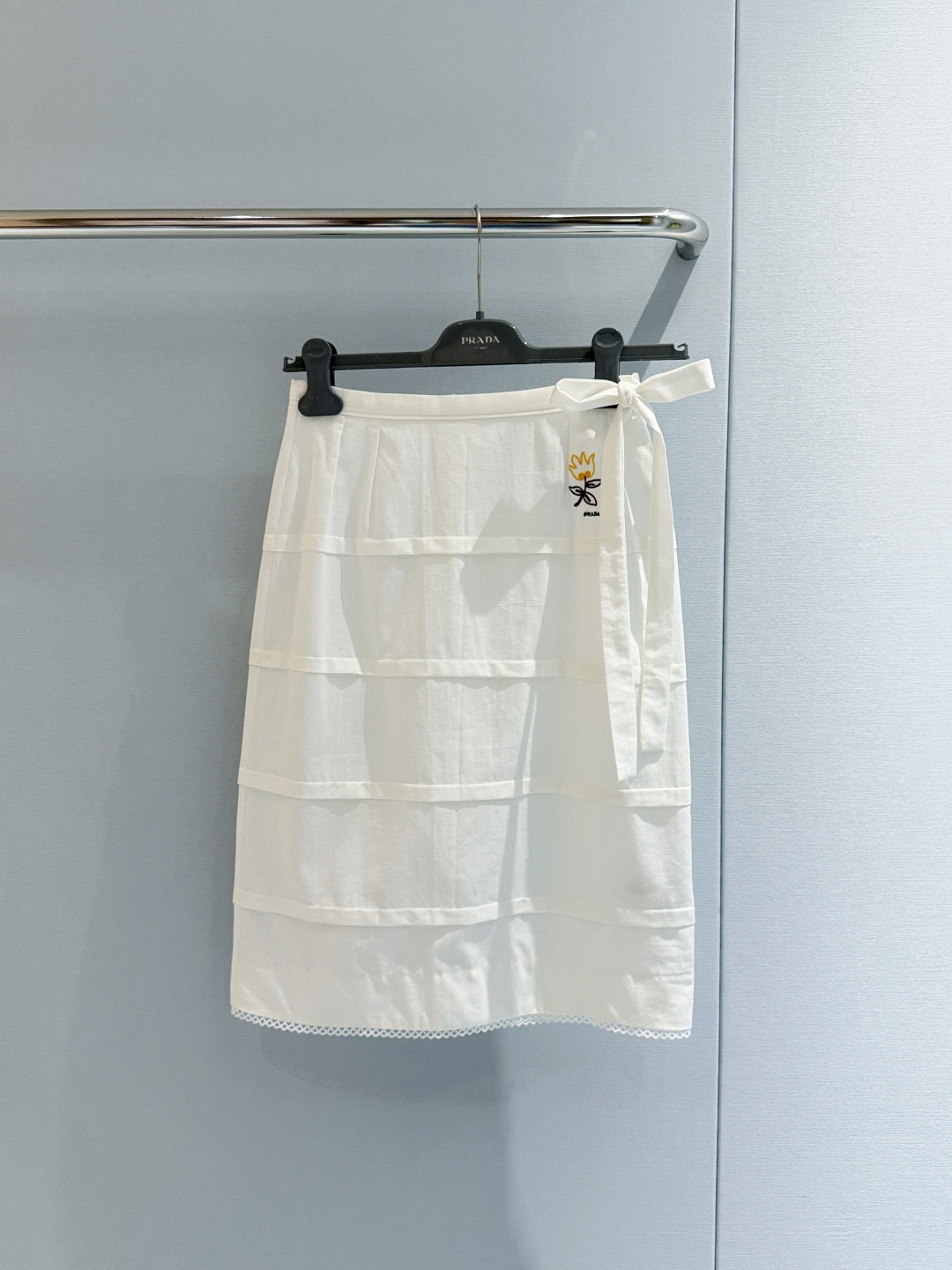 PRADA 26S COTTON MIDI SKIRT STYLE 965