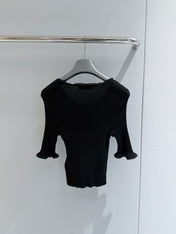 PRADA 26S SHORT-SLEEVE KNIT SWEATER STYLE 945