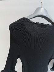 PRADA 26S SHORT-SLEEVE KNIT SWEATER STYLE 945