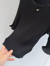 PRADA 26S SHORT-SLEEVE KNIT SWEATER STYLE 945