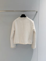 CHANEL 26S ROUND NECK TWEED JACKET 1594