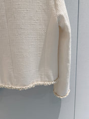 CHANEL 26S ROUND NECK TWEED JACKET 1594