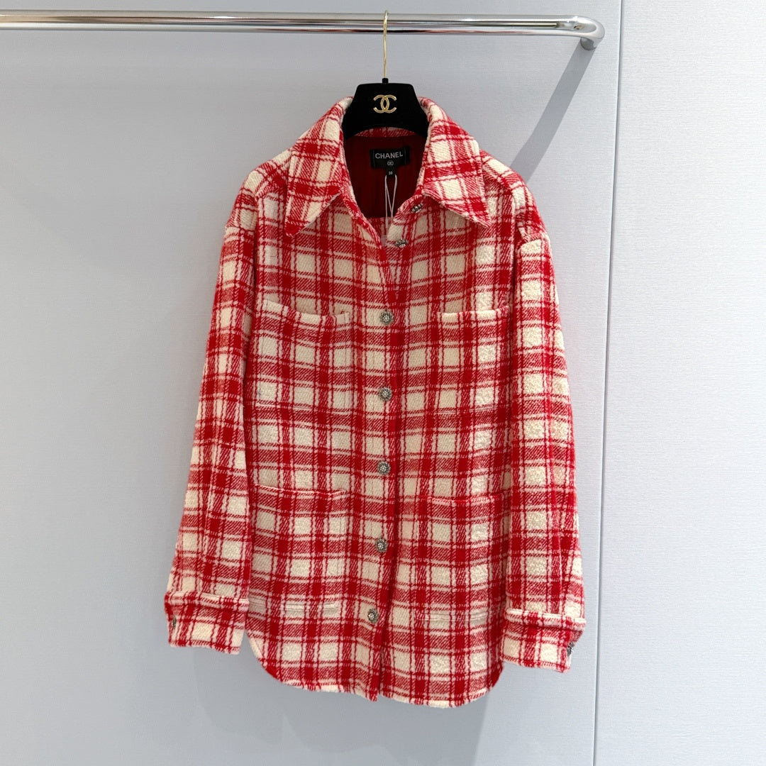 CHANEL 26S TWEED SHIRT 1593