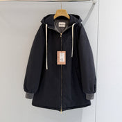 MIUMIU 26S HOODED ZIP-UP PARKA JACKET 1421
