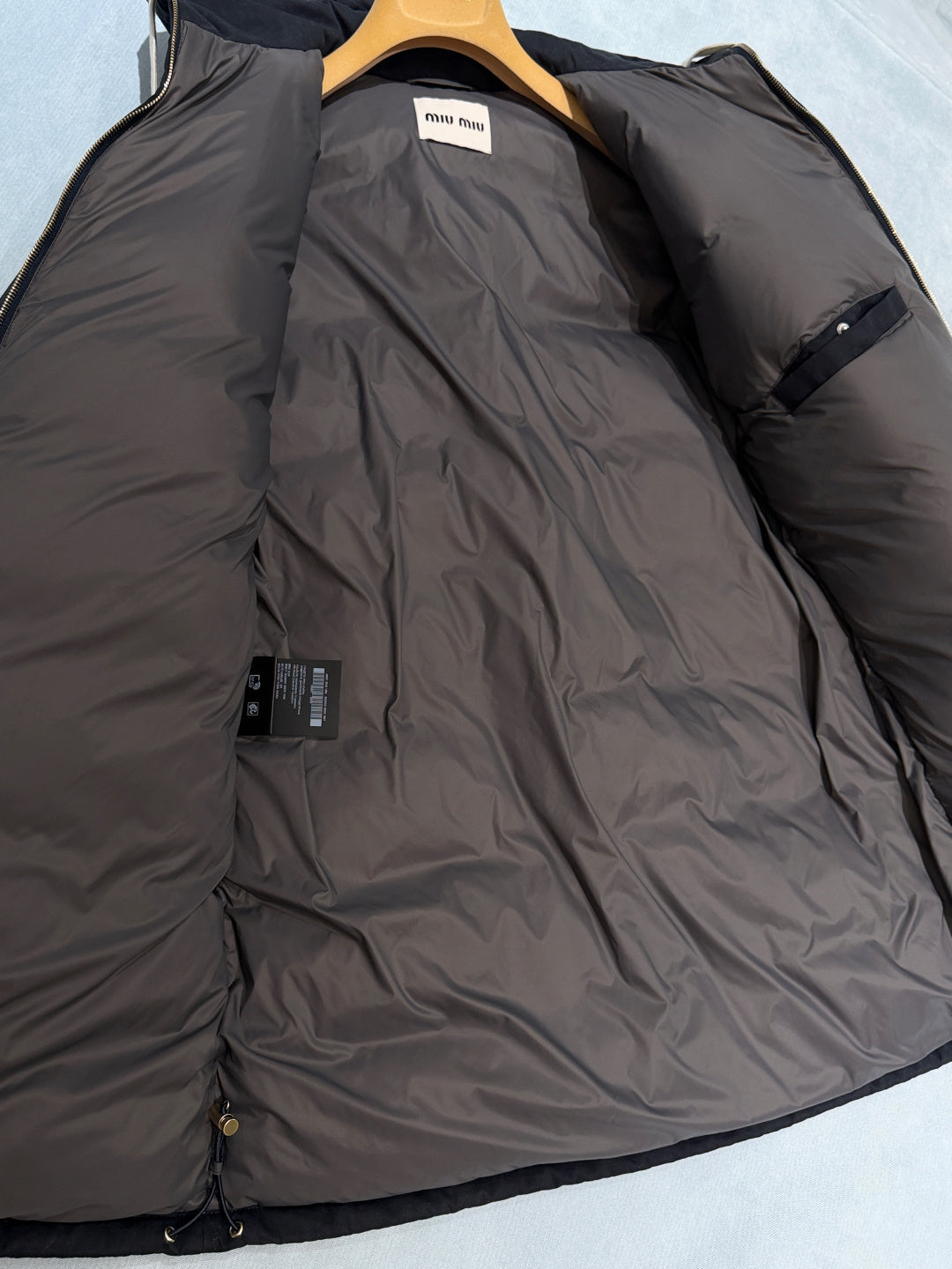 MIUMIU 26S HOODED ZIP-UP PARKA JACKET 1421