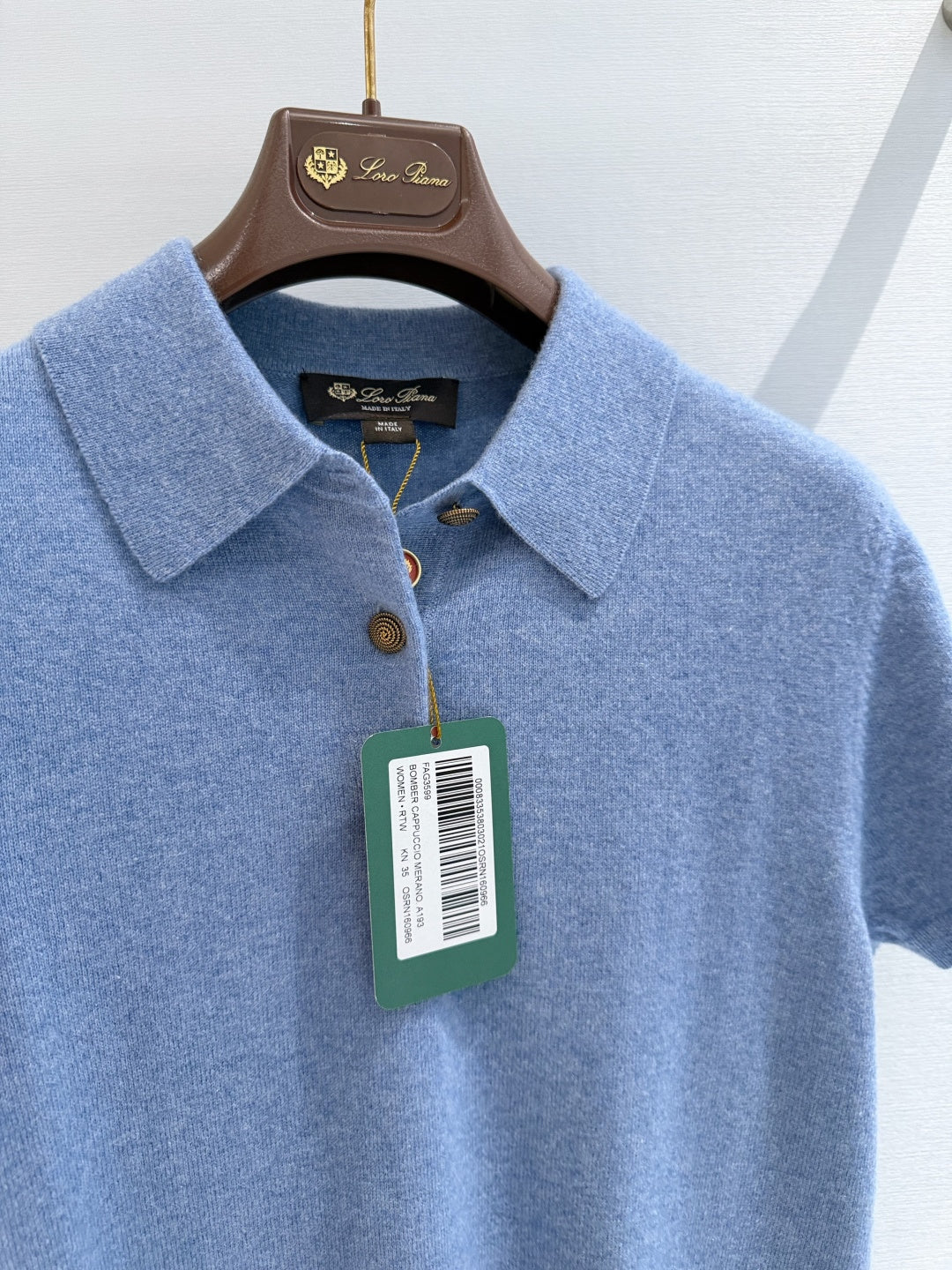 LORO PIANA 26S KNIT POLO SHIRT 905