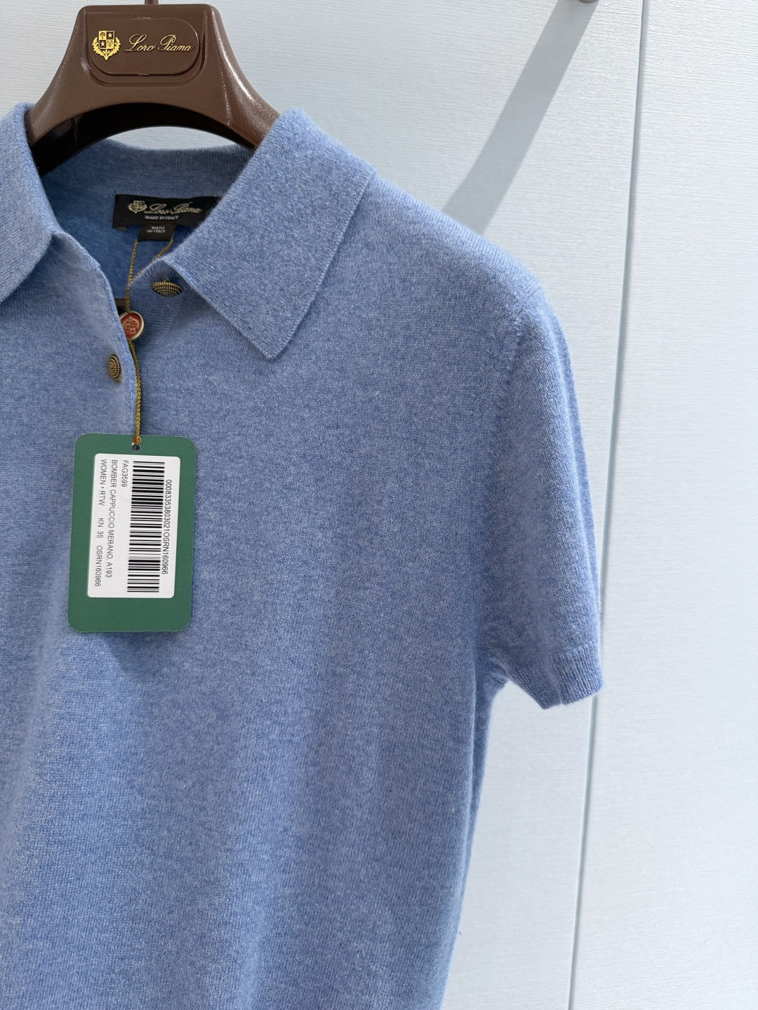 LORO PIANA 26S KNIT POLO SHIRT 905
