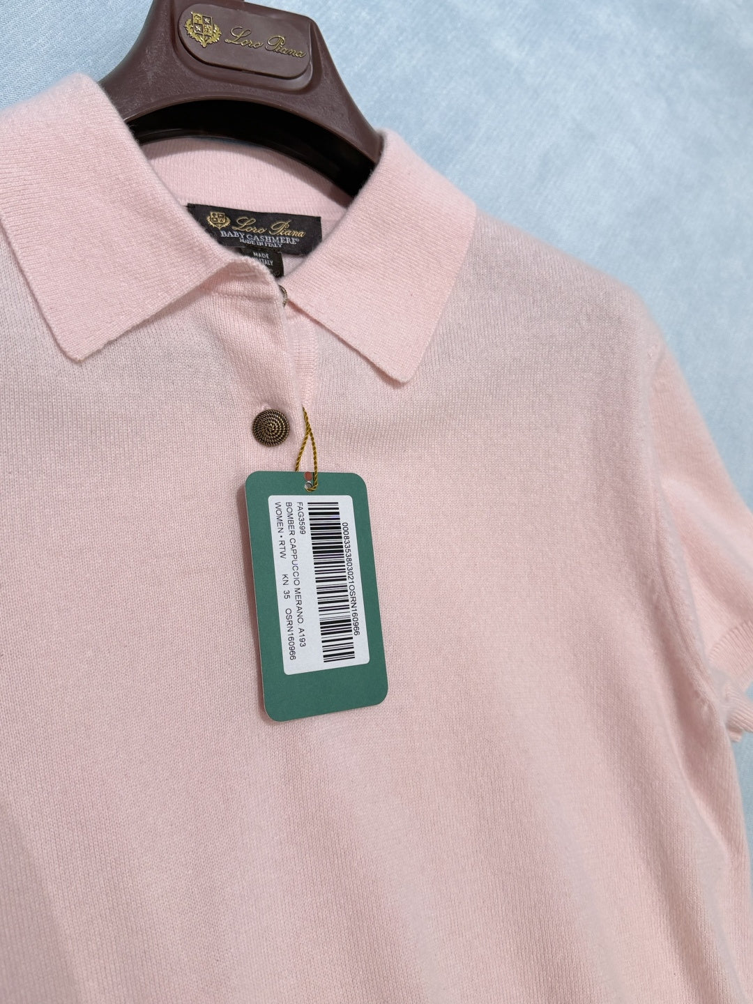 LORO PIANA 26S KNIT POLO SHIRT 904