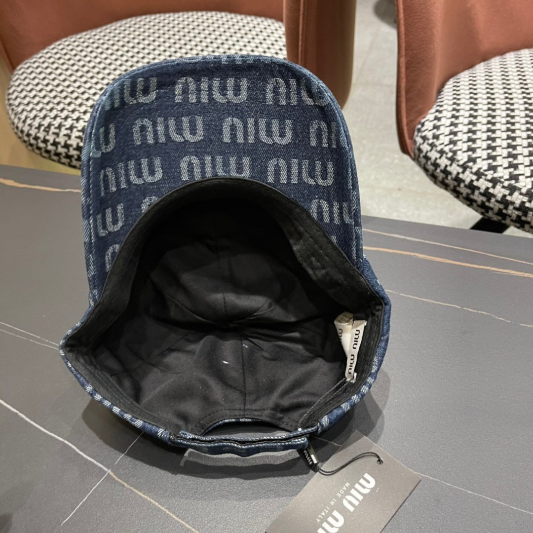 MM BASEBALL CAP IN BLUE DENIM