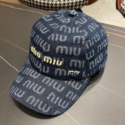 MM BASEBALL CAP IN BLUE DENIM