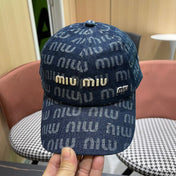 MM BASEBALL CAP IN BLUE DENIM